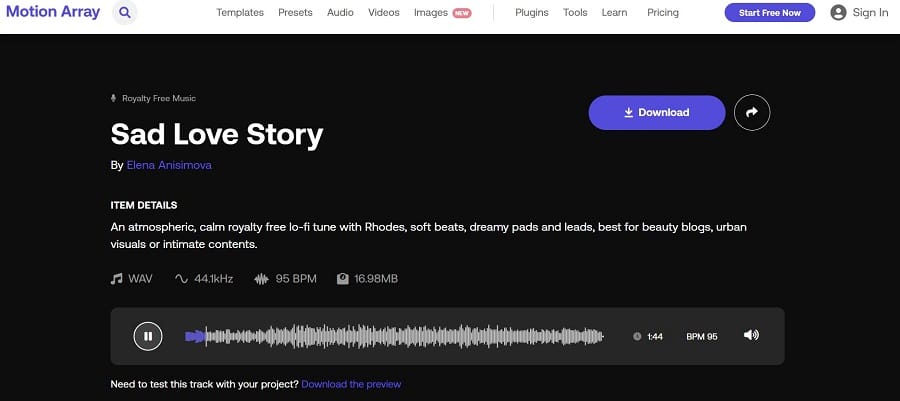 Top Ten Sad Royalty-Free Music On Motion Array